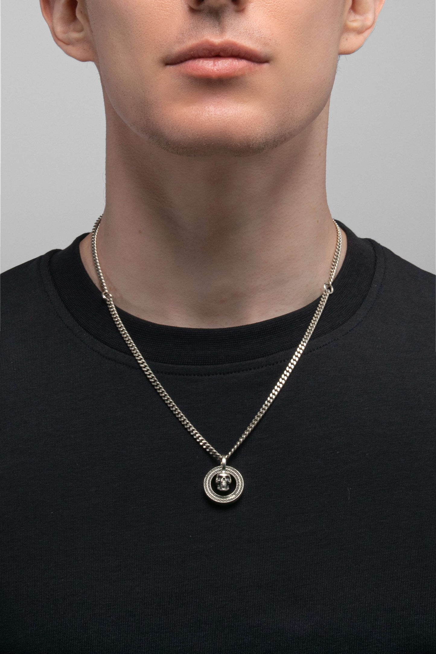 MODULAR SKULL PENDANT + CHAIN
