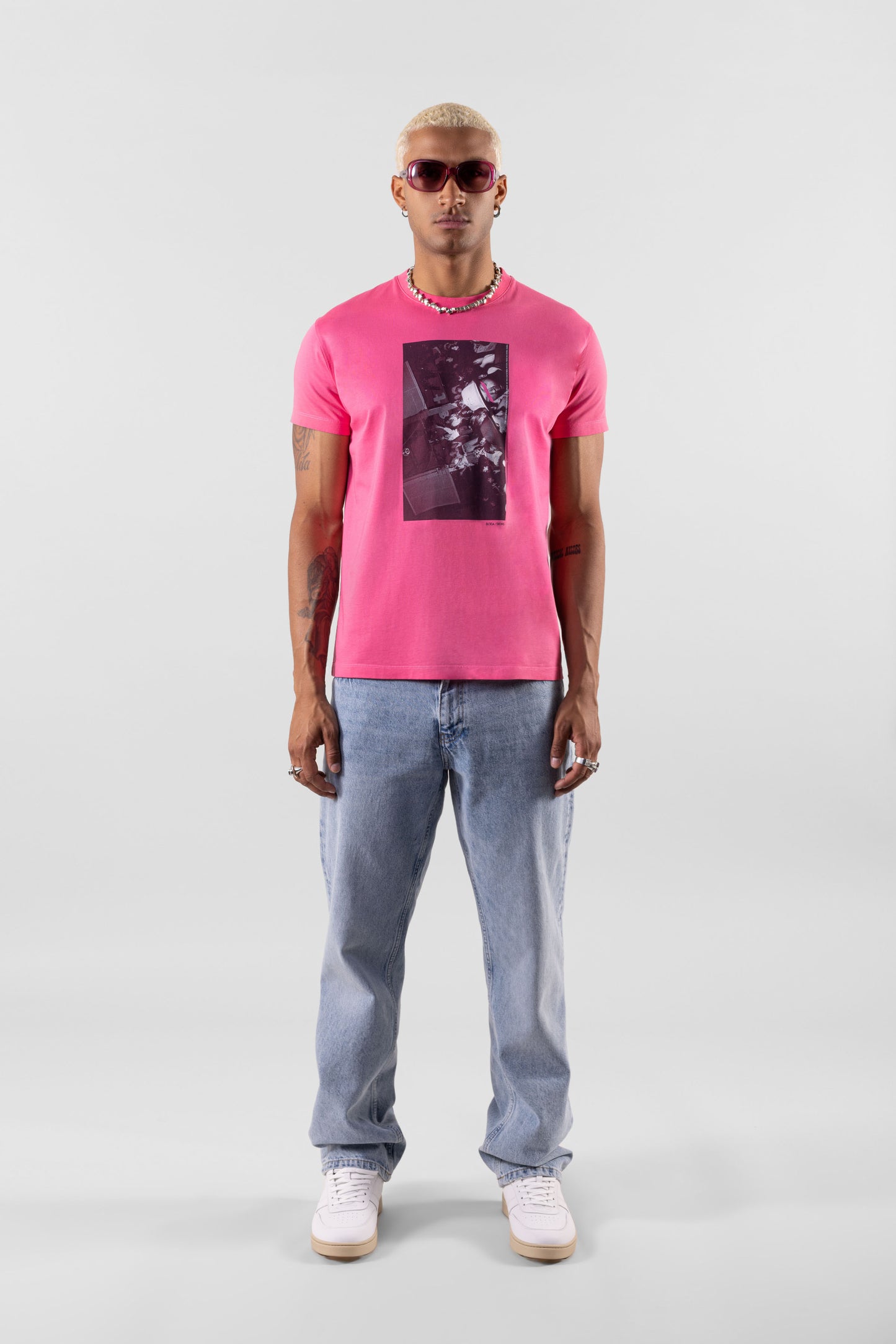 '88 RAVERS TEE - WASHED ACID PINK