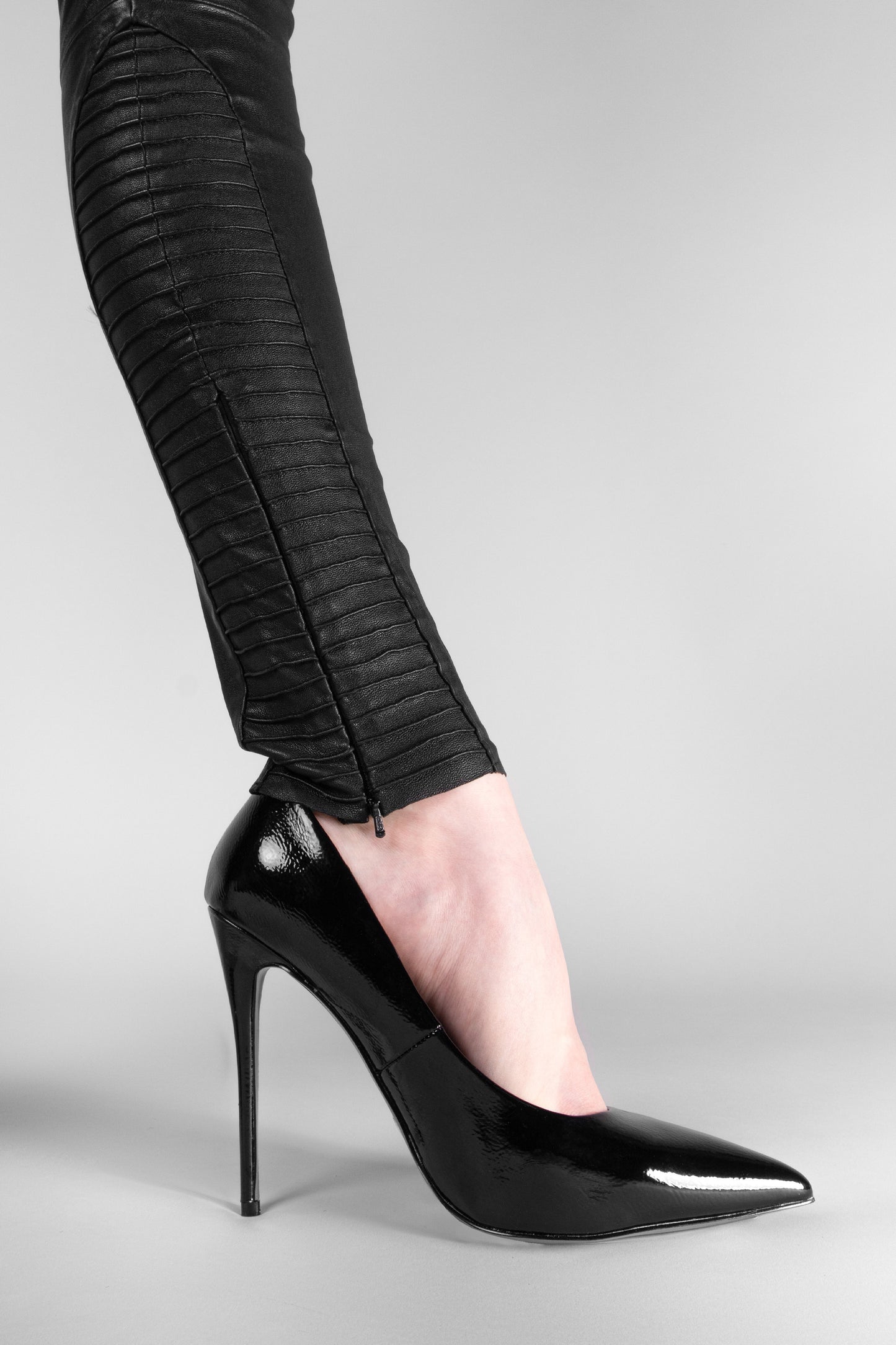 Kay Michaels Leather Leggings - Black (WOMAN)