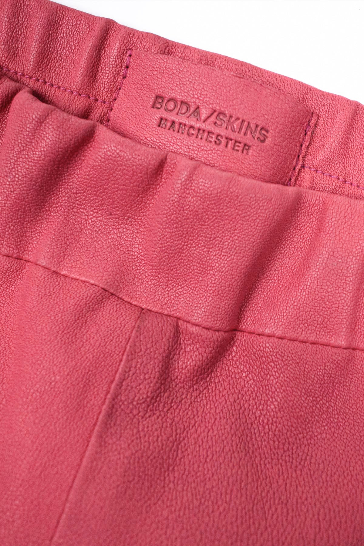 '88 KAY MICHAELS LEATHER LEGGINGS - ACID PINK