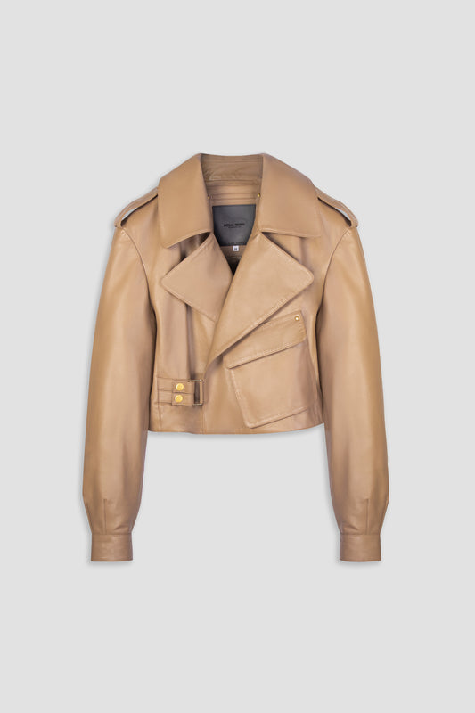 Cropped Blouson Sand (WOMAN)